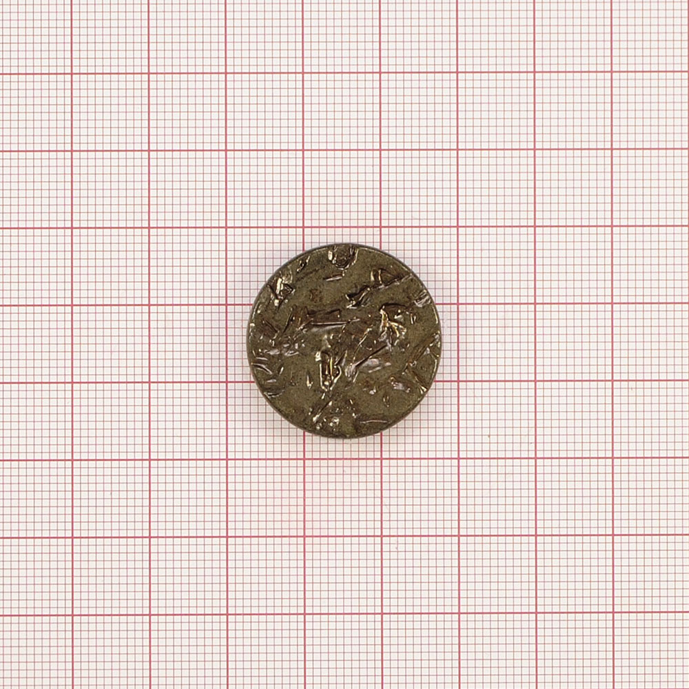 Пуговица TR-96-40 ant 24мм. Пуговица металлизированная