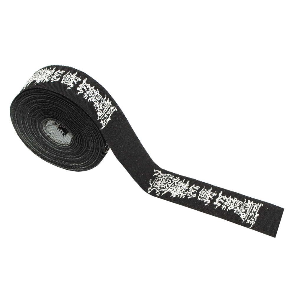 Этикетка тканевая вышитая Gradle of filth /тесьма20мм/100м. Вышивка / этикетка тканевая
