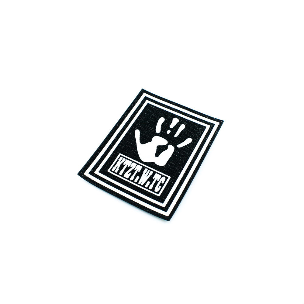 Лейба клеенка блестящая KTZT.W.TC 9*7см черный, белый, шт. Лейба Клеенка