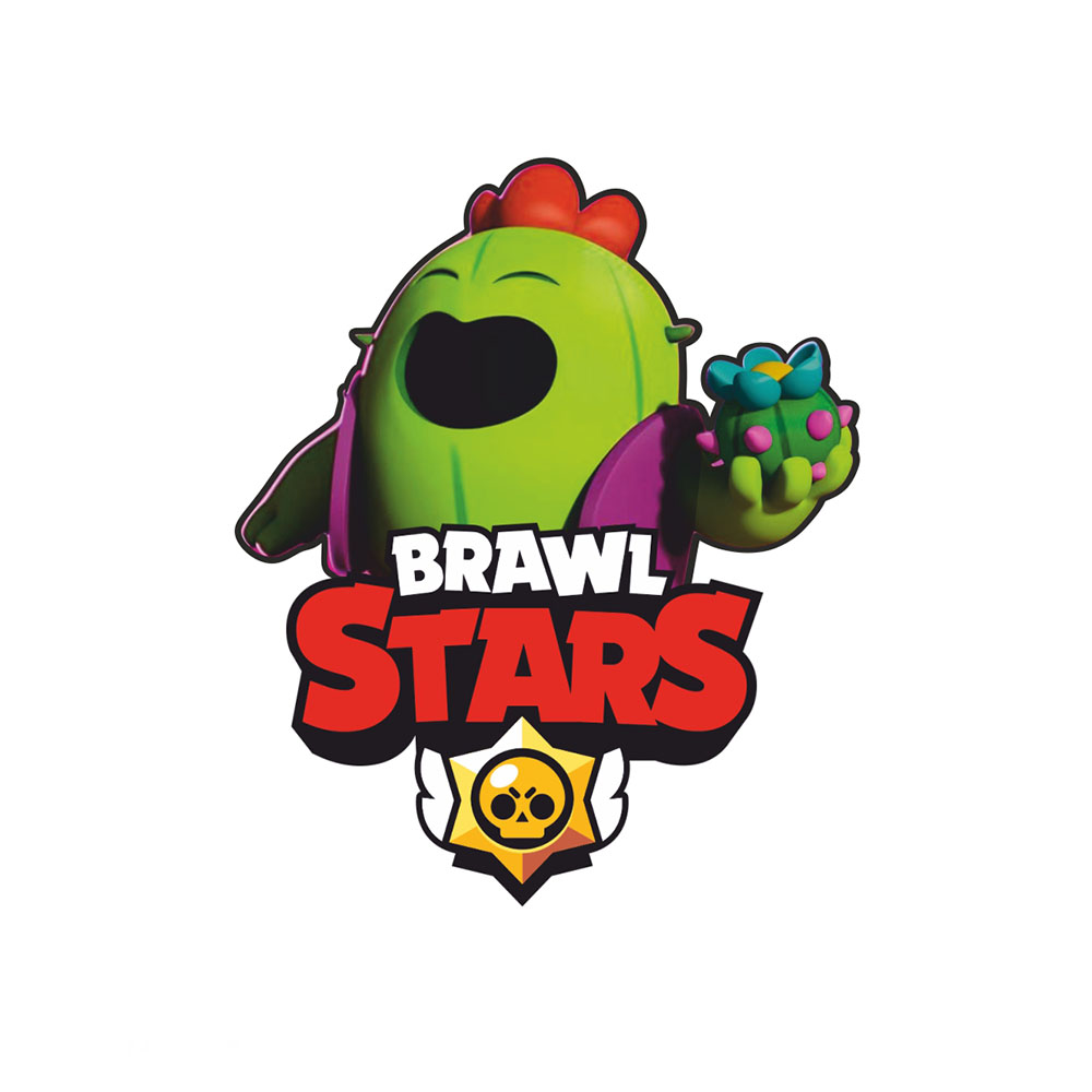 Термоаппликация Brawl Stars №15-3 Спайк 9*11см, шт. Термопереводки Детские