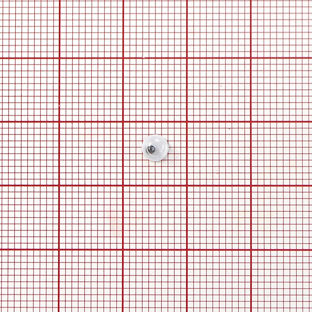 Глаз MR-4, круглый, белый, черный подвижный зрачок, 1тыс.шт. Глазики MR