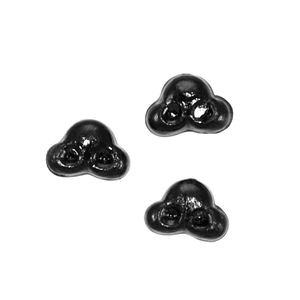 Носик плоский №10, Завиток 10мм черный, 1тыс.шт. Носики плоские