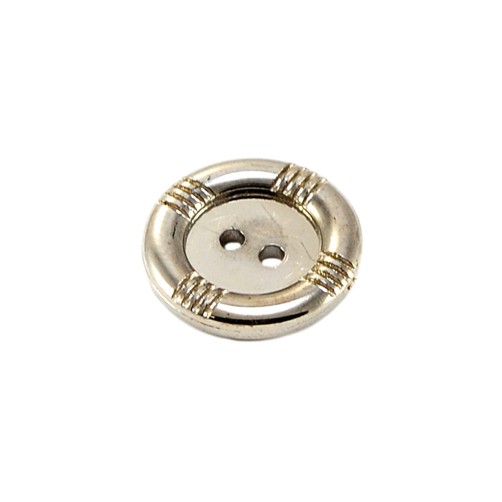 Пуговица TR-36-36 nik 22мм. Пуговица металлизированная