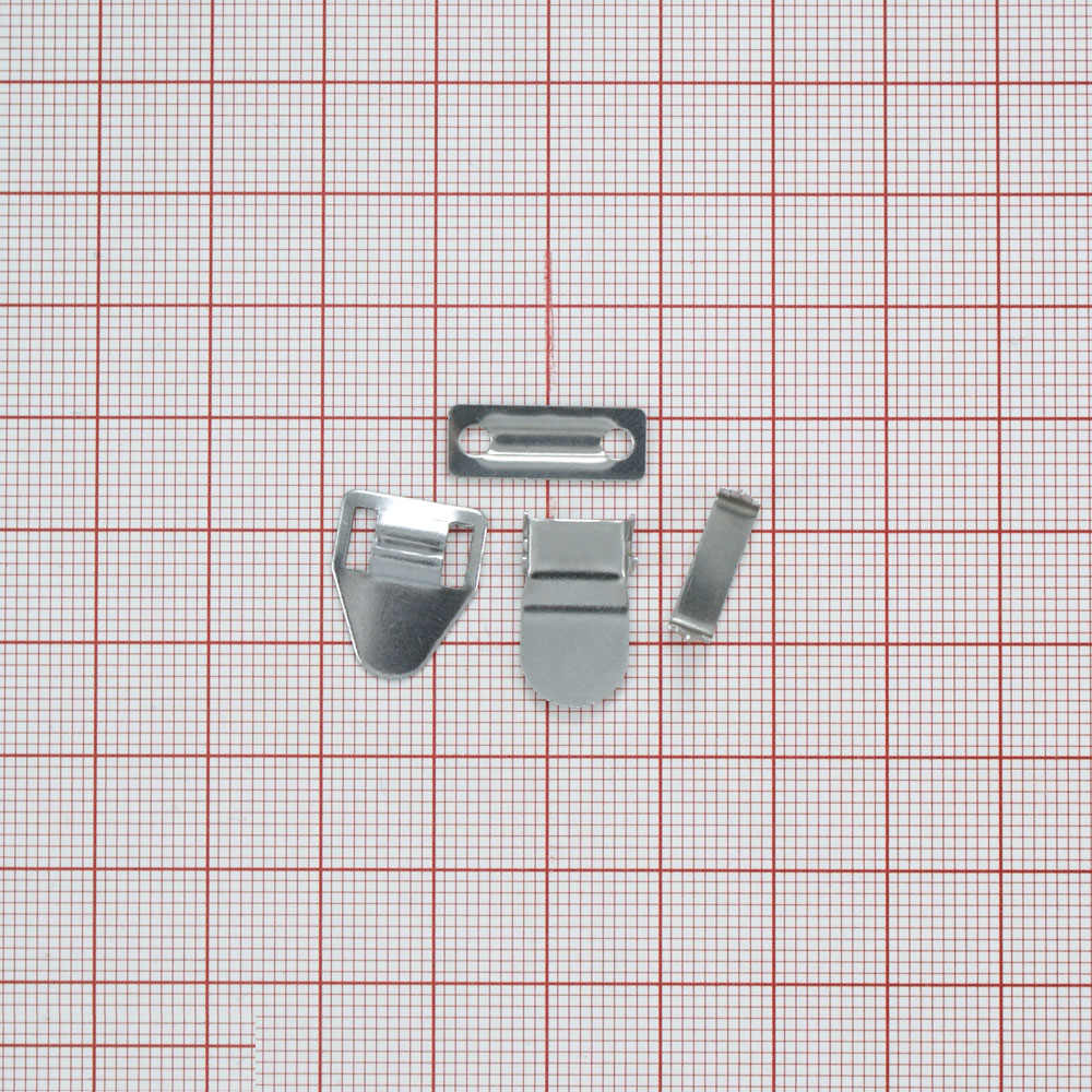 Крючок метал. брючный (4 части) NIKEL, шт. Крючки