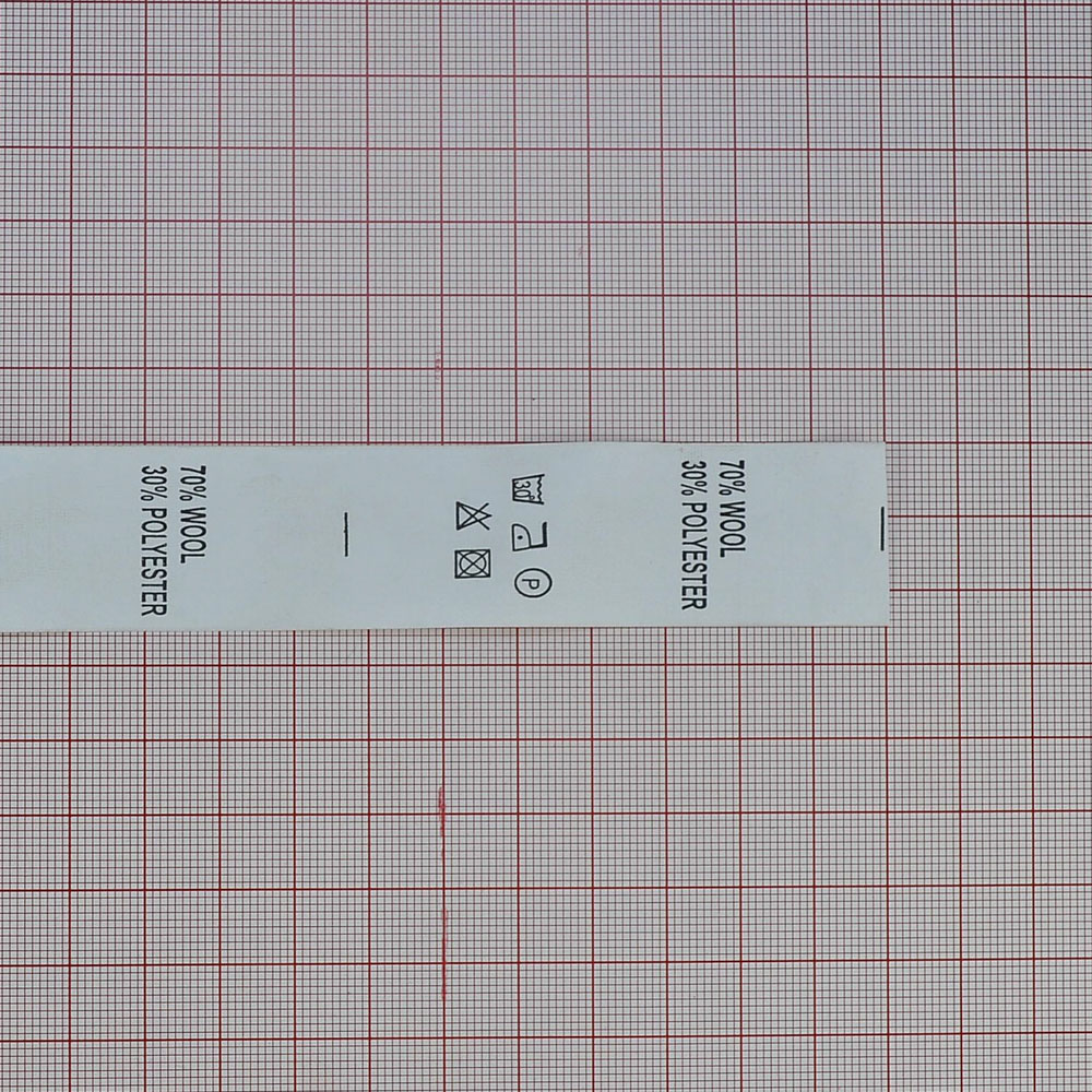 Процентовка бумажная 70/30  wool / polyester 50м. Процентовка бумажная