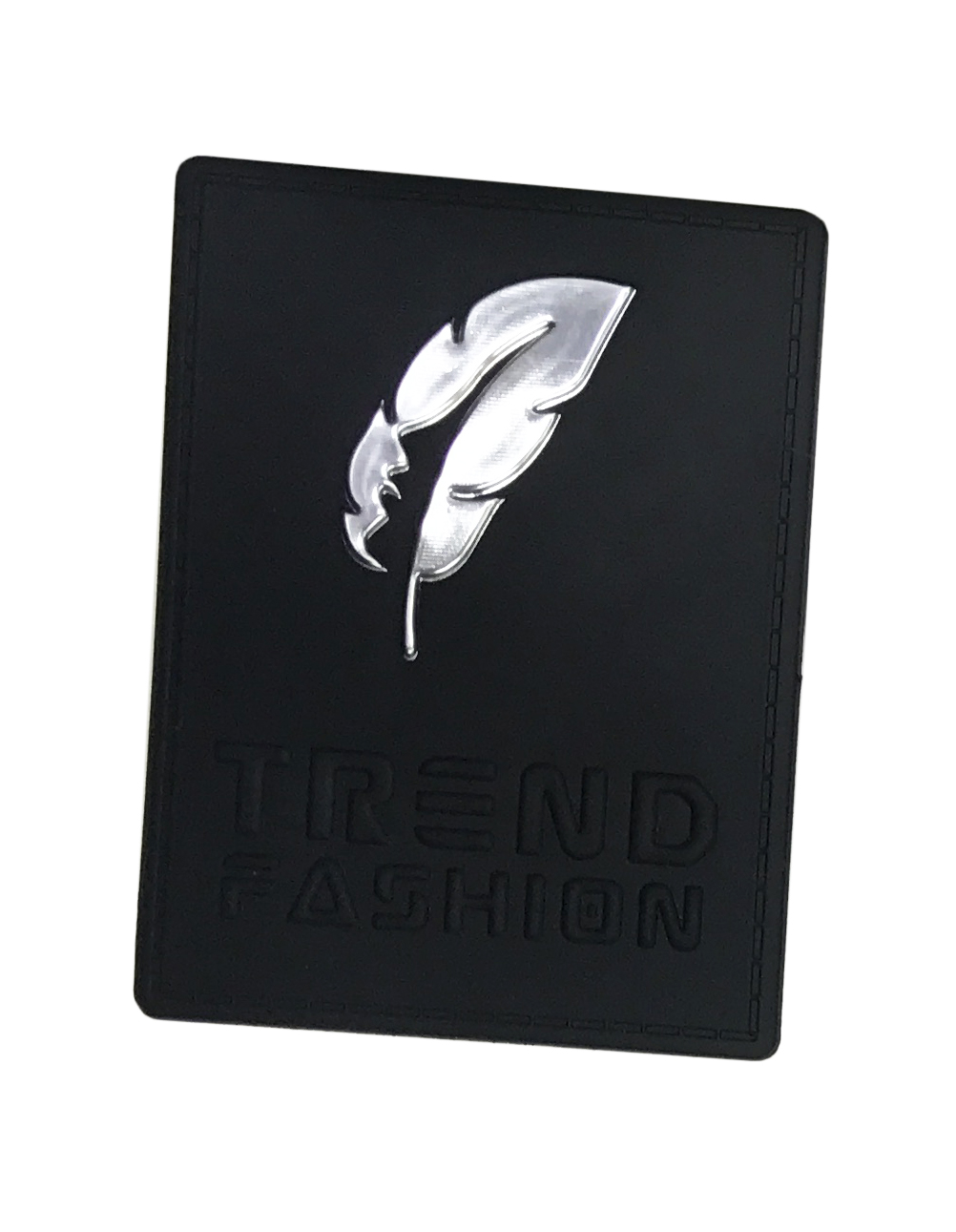 Лейба резиновая TREND FASHION Перо, 5*7см, серебро, черный, шт. Лейба Резина