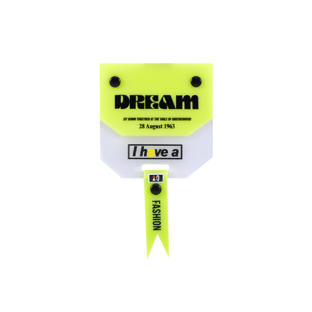 Лейба клеенка DREAM с подвеской,  5*8,5см, прозрачный, зеленый, черный, шт. Лейба Клеенка