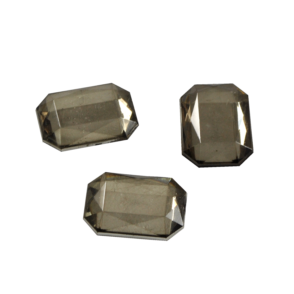 Стразы Д на клей, многогран. 18*25мм серый 6, 1тыс.шт. Стразы на клей