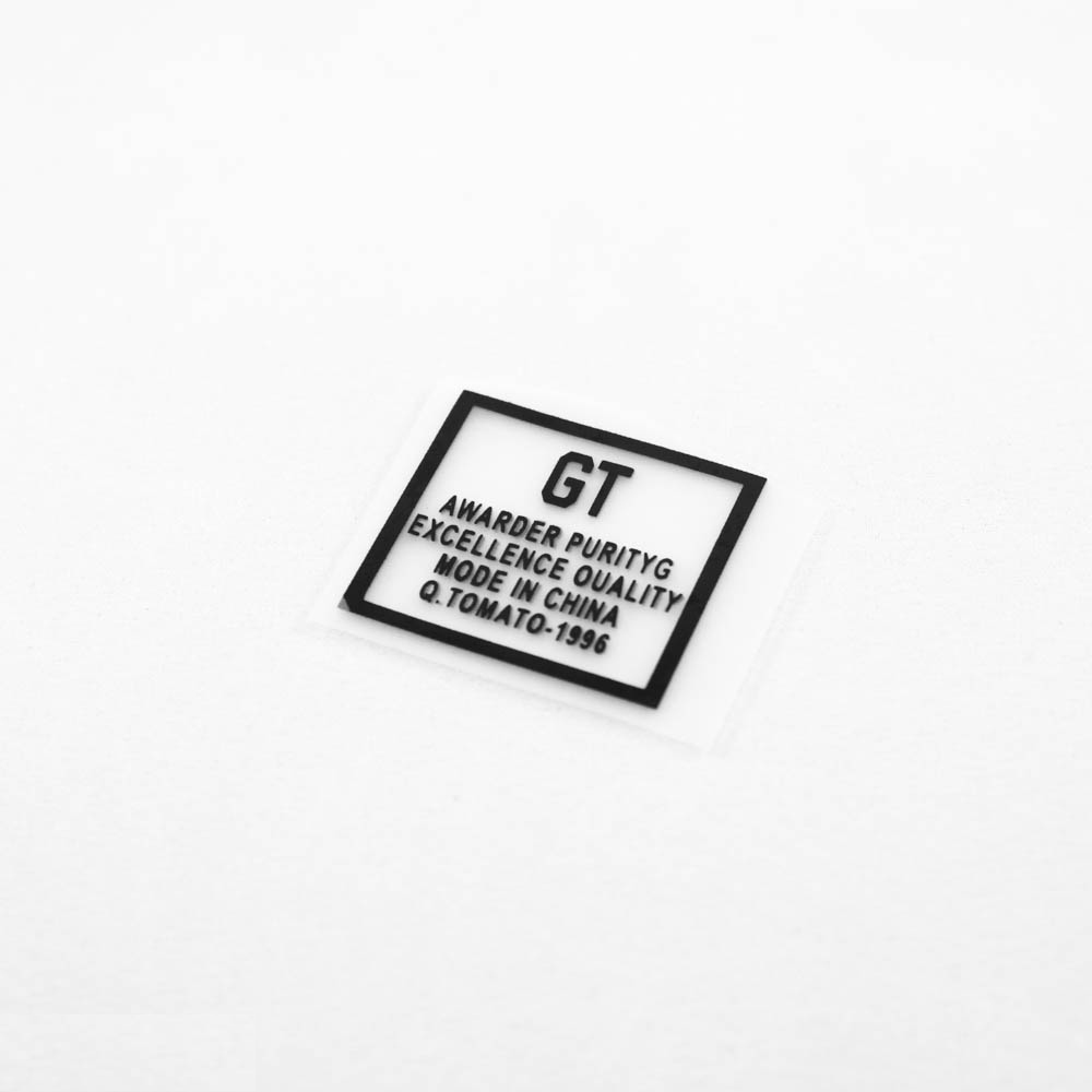 Термоаппликация резиновая прозрачная GT 25*22мм прямоугольная, черный рисунок, шт. Термопереводки Резиновые, Термопленка