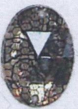 Стразы Т приш. овал 13*18мм кружево золото №3 /1т.шт./. Стразы пришивные