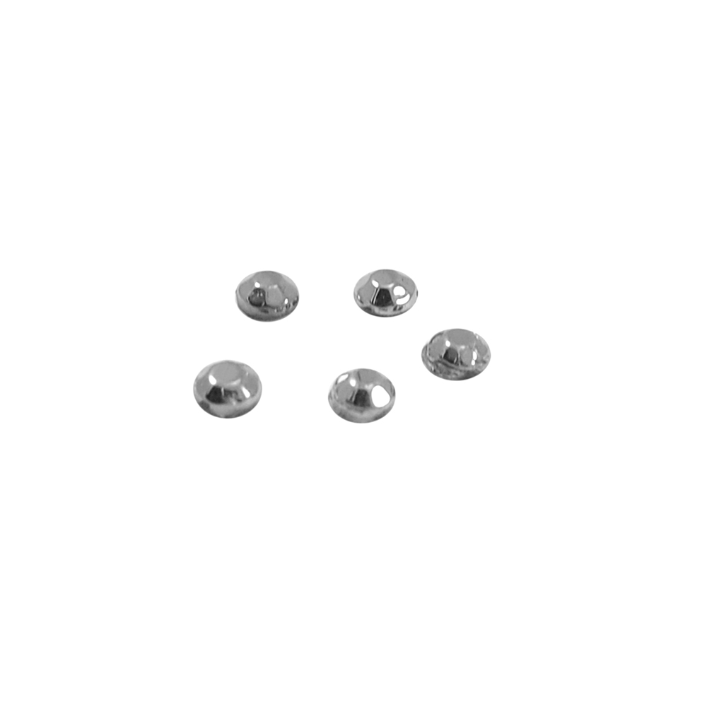 Стразы стеклянные клеевые SS-10 2,5мм, зеркальный (jet hematite)  57,6тыс.шт.; уп. Стразы стекло до 1000-50 гросс