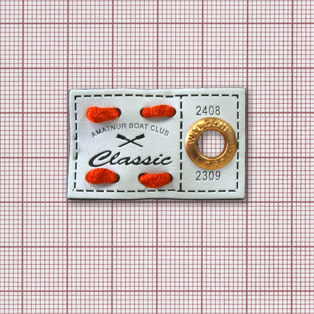 Лейба кожзам Classic 40*25 белый, черный лого шнуровка, блочка. Лейба Кожзам