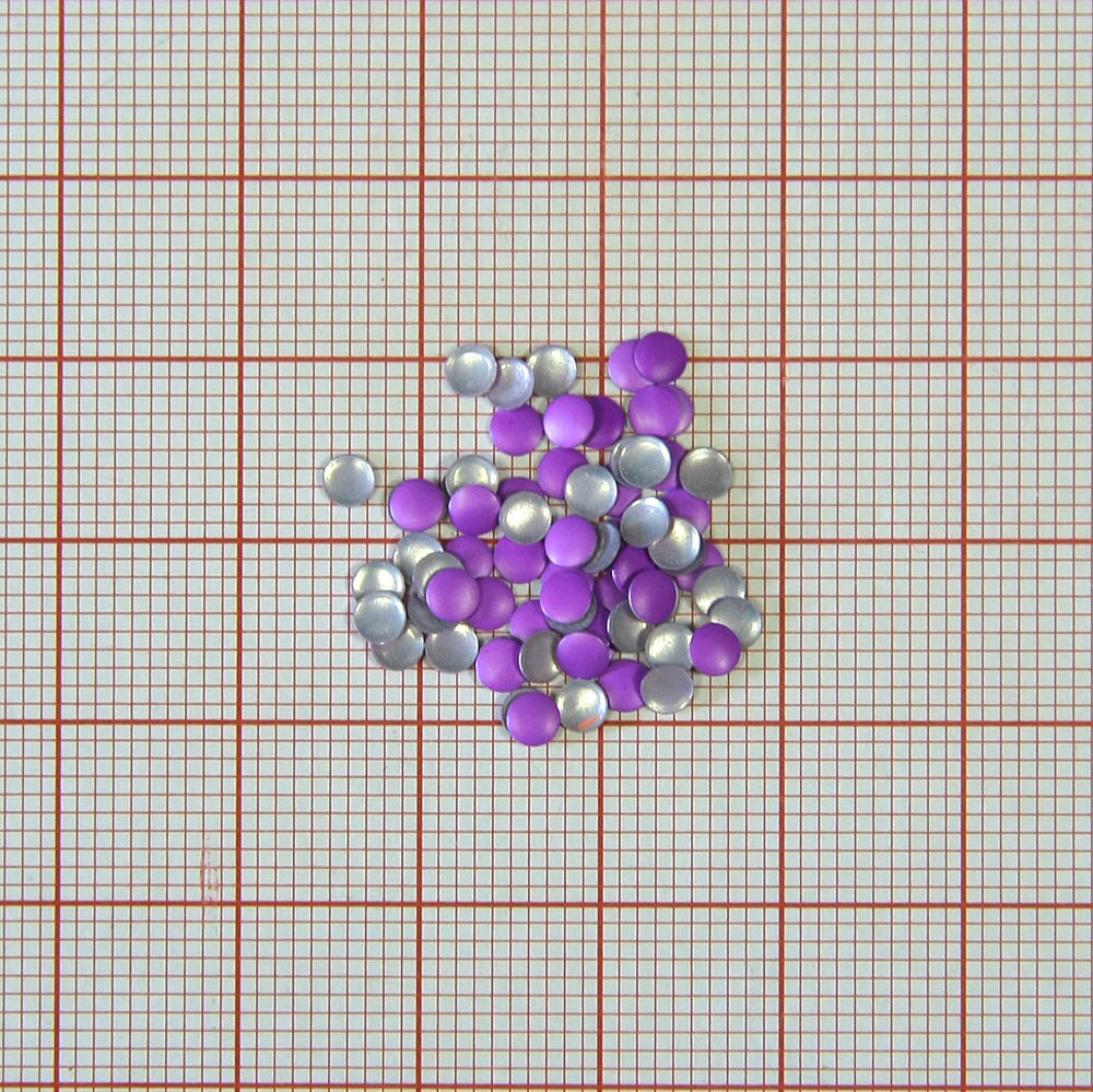 Стразы неон клеев. круг 3мм фиолетовый (acid purple)  72тыс.шт; уп. Стразы клеевые флуоресцентные