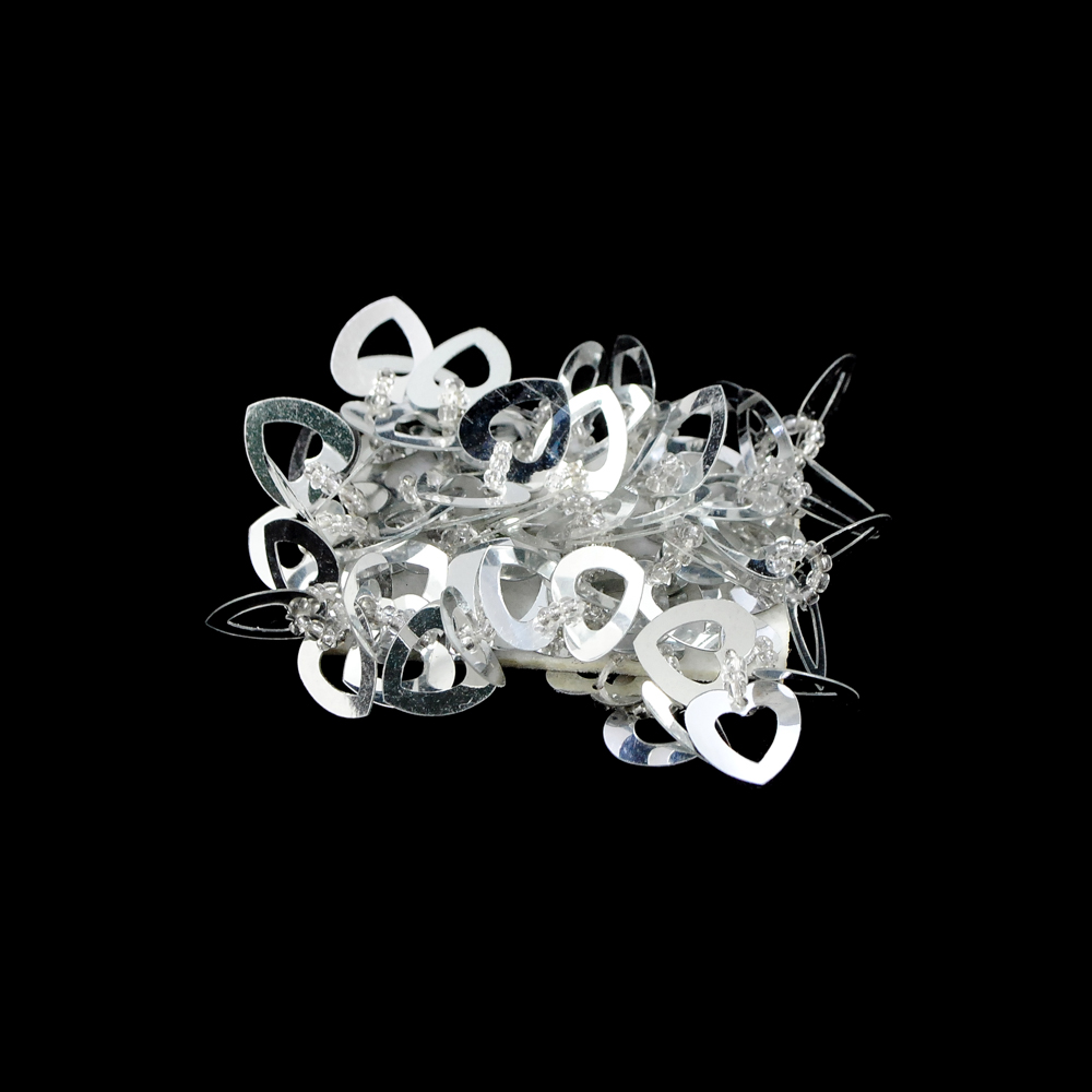 Аппликация декор обувная 19 цветная в пайетках, шт. Аппликации Пришивные Цветы Банты