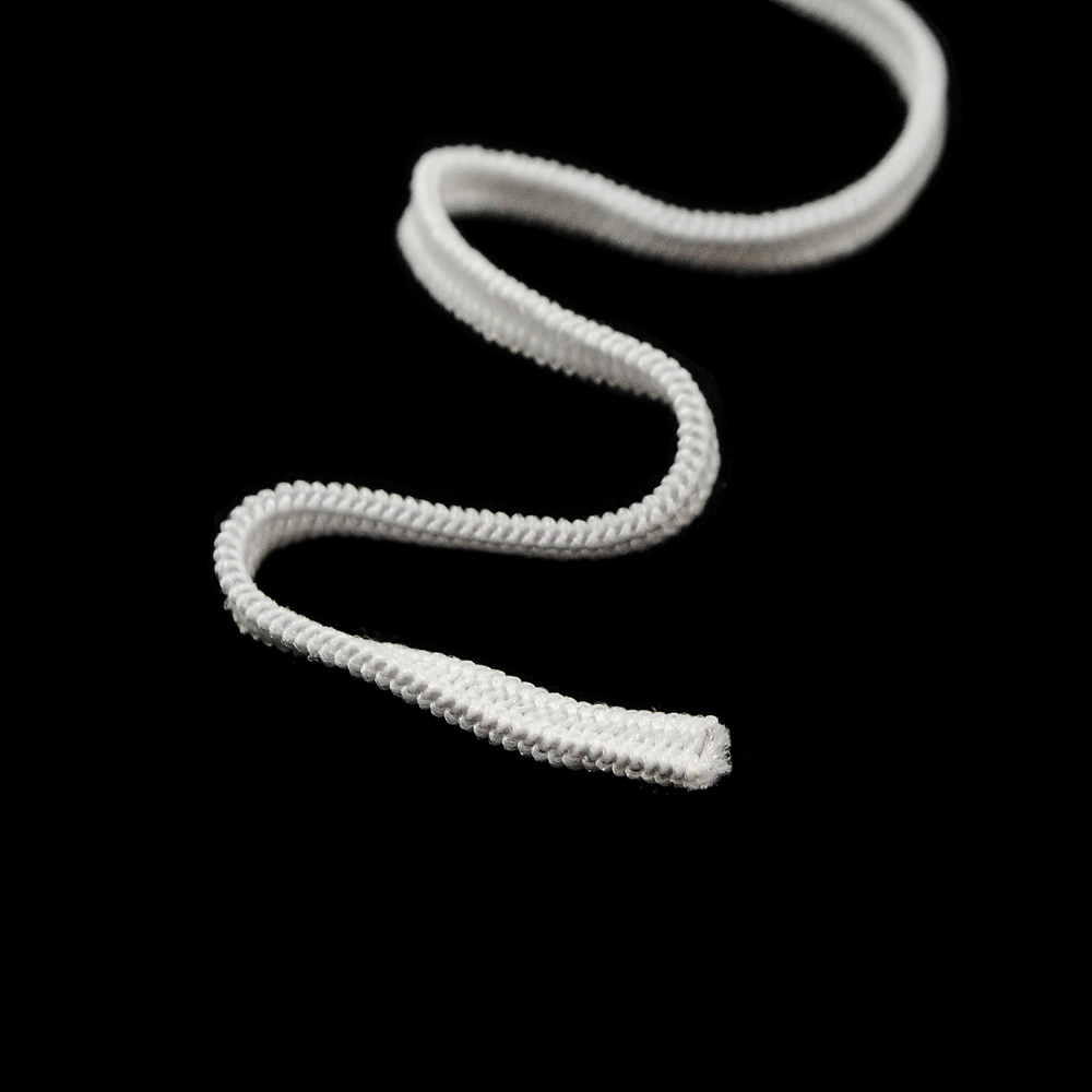 Резинка вязаная 3мм белая /Турция/, 100м. Резинка