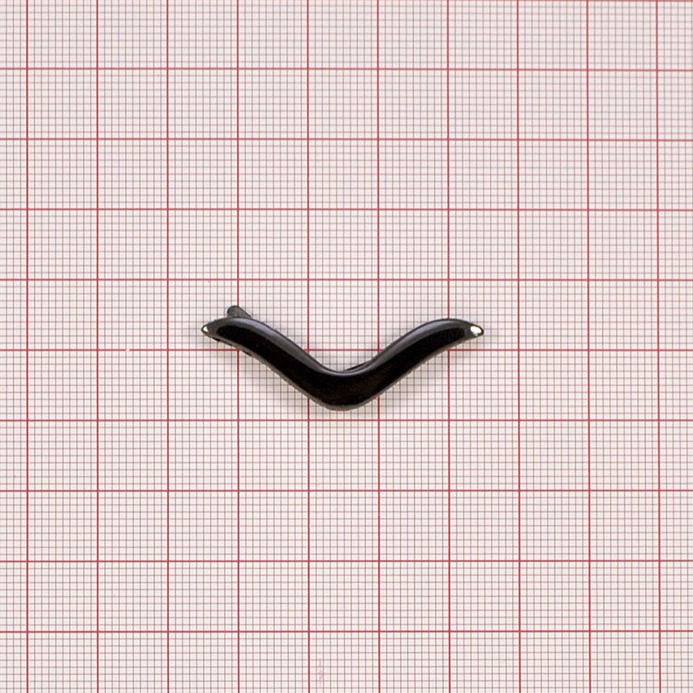 Краб металлический 3486 Бумеранг BLACK NIKEL, шт. Крабы Металл Геометрия