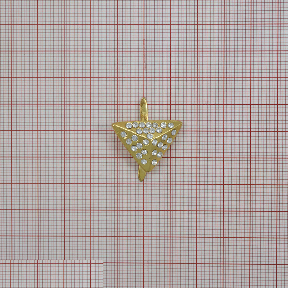 Краб металл8390 /краб/ GOLD Пирамида, шт. Крабы Металл Геометрия Декор