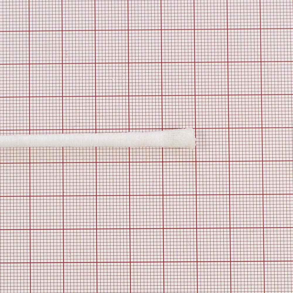 Резинка для респиратора 5мм (0,00256 кг/м или 1кг=390м,) полиэстер белая /Турция/, м. Резинка