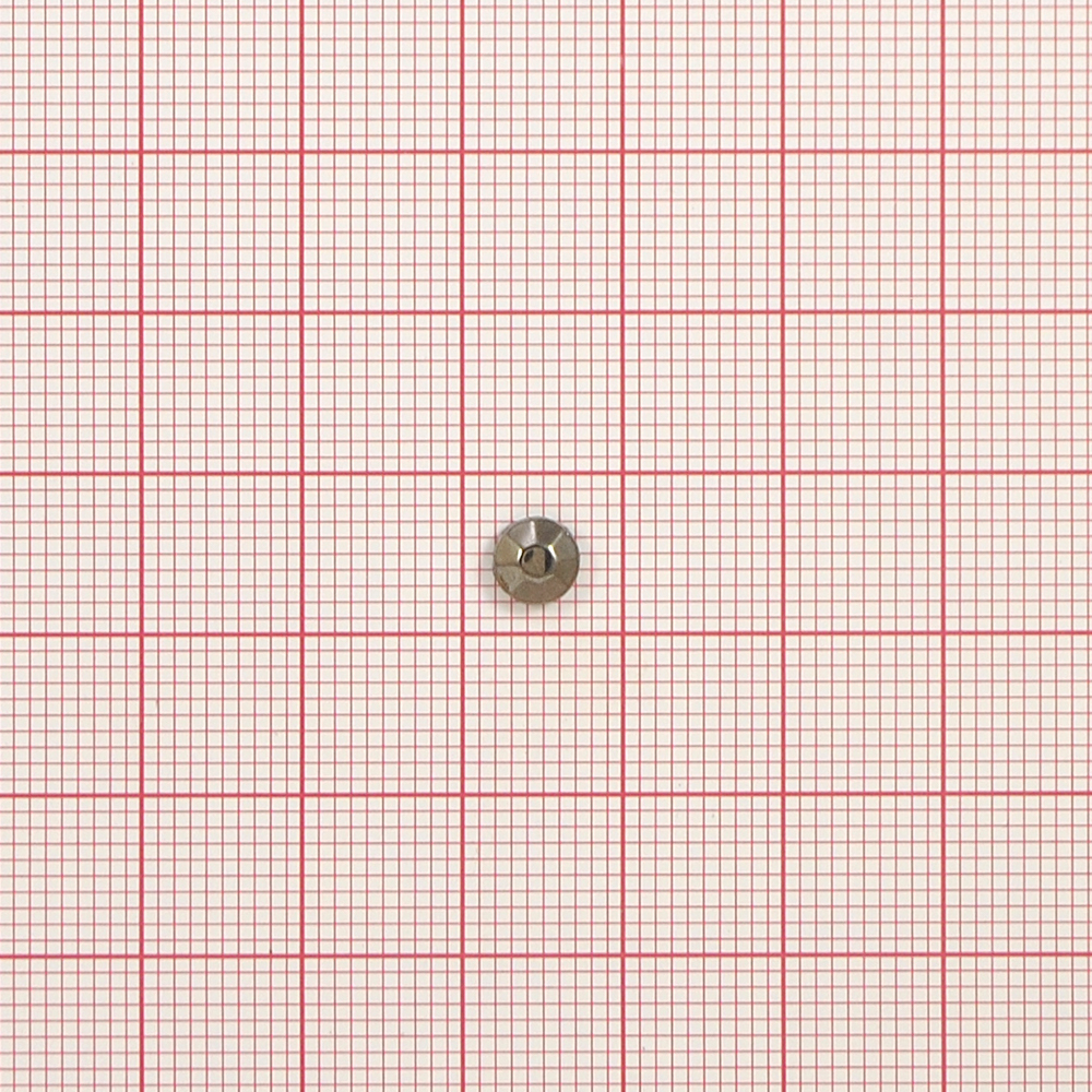 Стразы стеклянные клеевые SS-30 6мм, black hematite  5,76тыс.шт.; уп. Стразы стекло до 1000-50 гросс