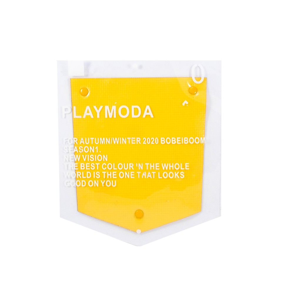 Лейба клеенка с хольнитенами Карман PLAYMODA, 13*14см, черный, желтый, прозрачный, шт. Лейба Клеенка