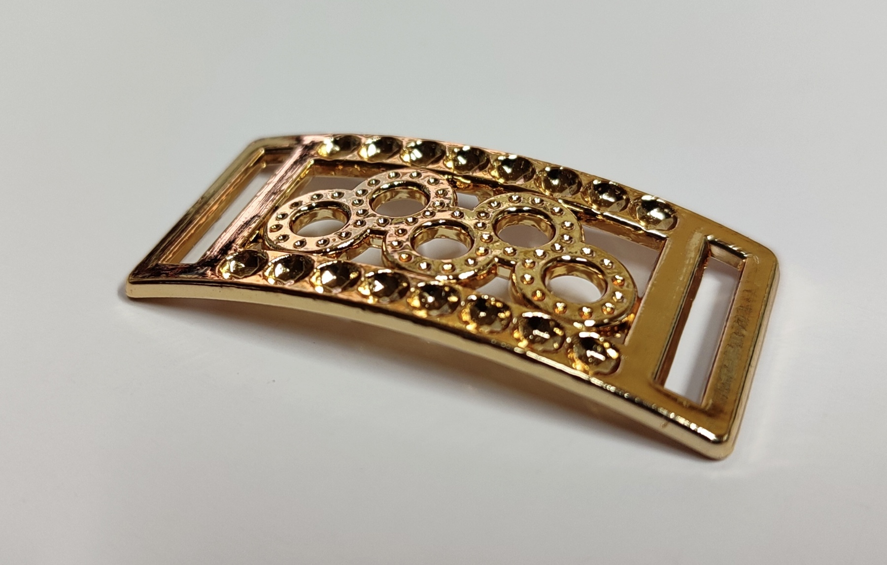 Перетяжка пластик 2105 Олимпиада 50*24мм GOLD, шт. Перетяжка пластик