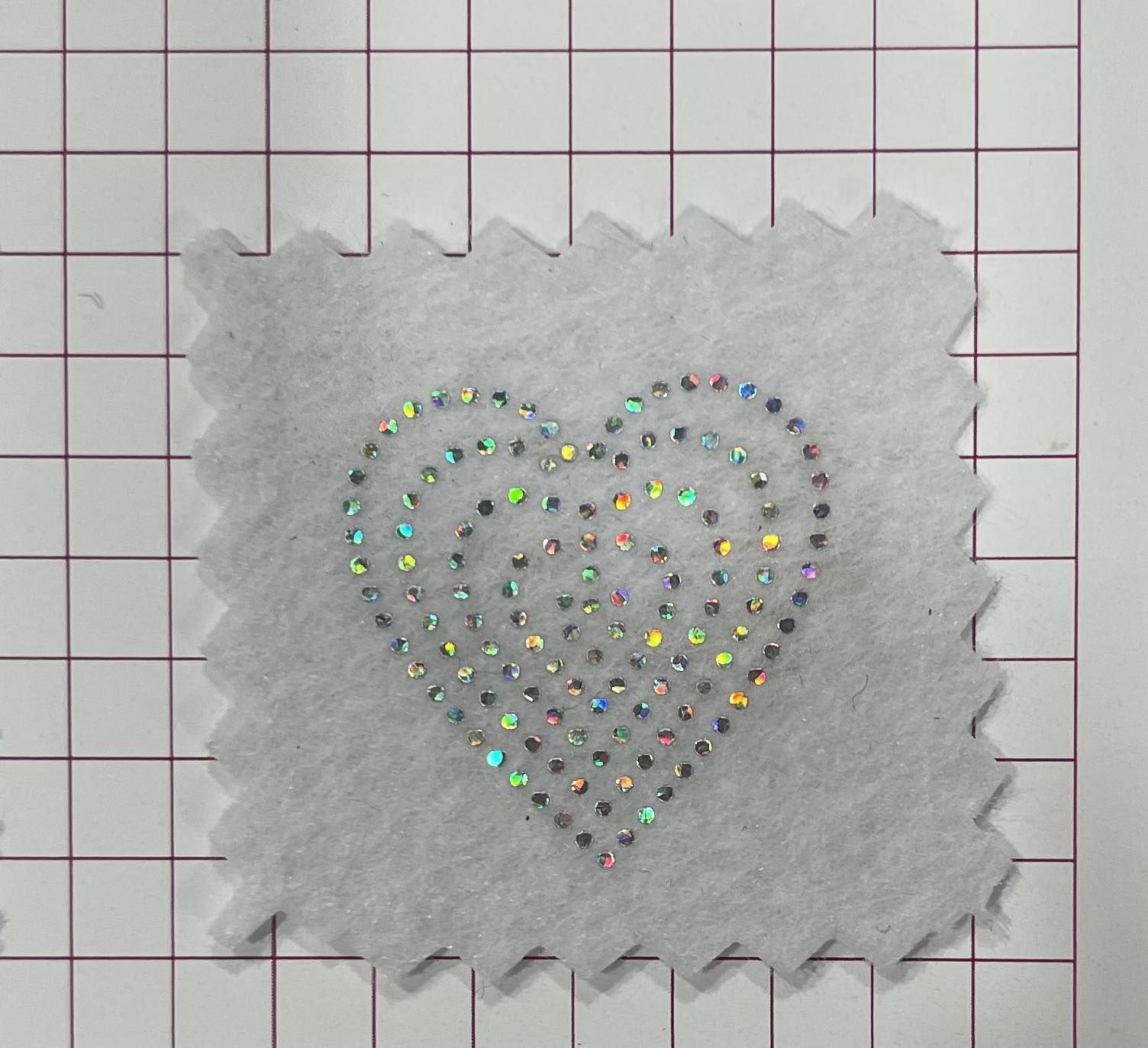 Аппликация, Сердце, 2,5*2.5см, лазер, плёнка 62338, шт. Термоаппликация плоттер/лазер