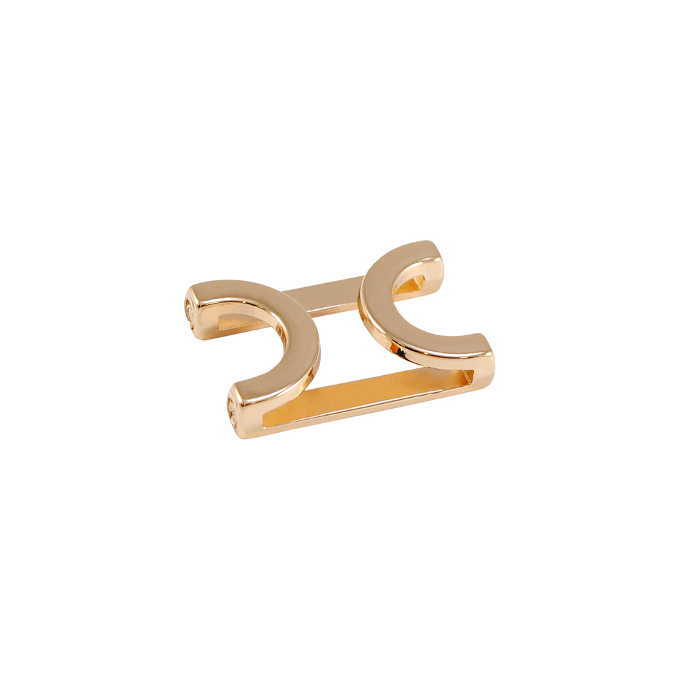 Перетяжка декор металл рамка 20мм, gold, 25*17мм, шт. Пряжка, перетяжка