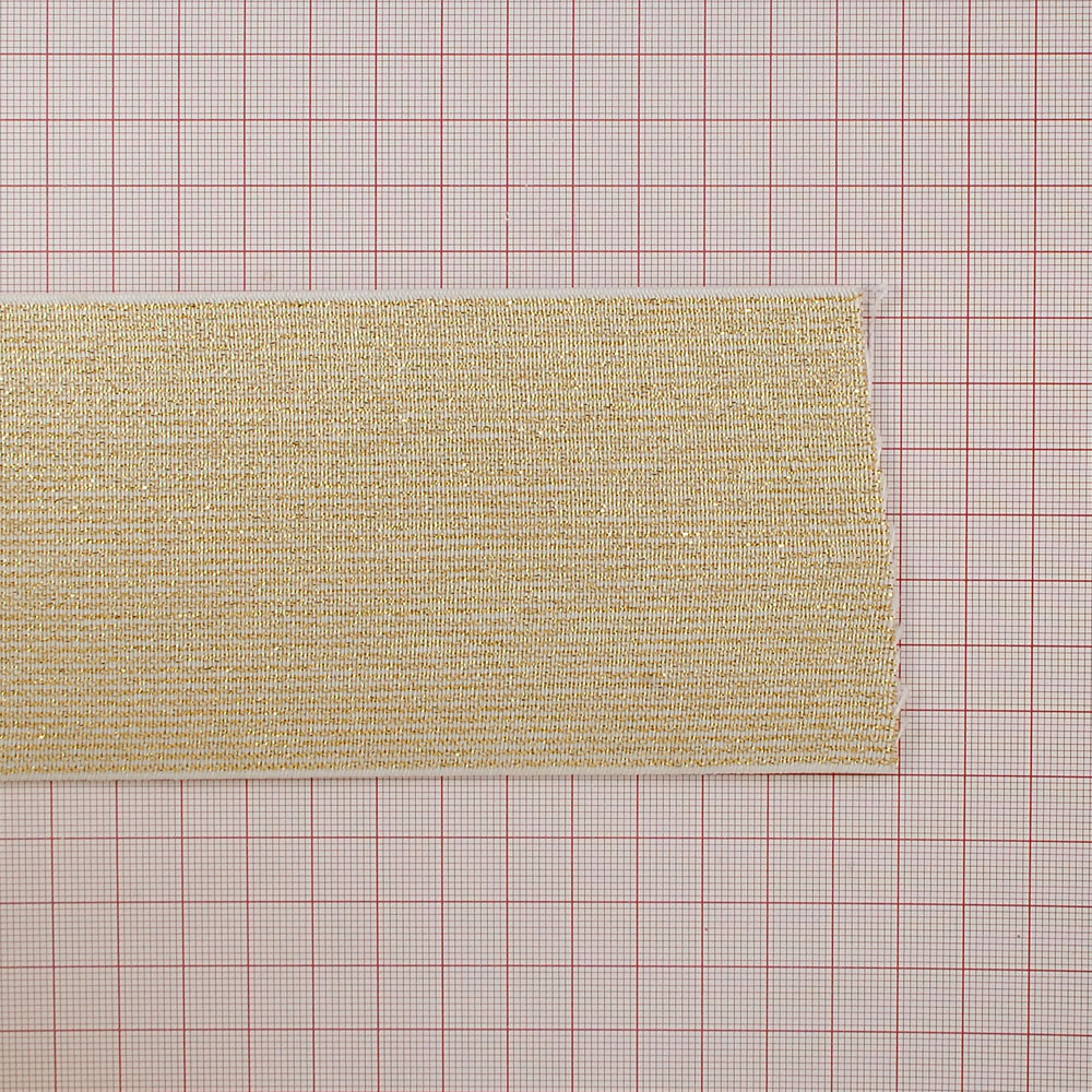 Резинка №51 7,5см белая, золото, ярд. Резинка