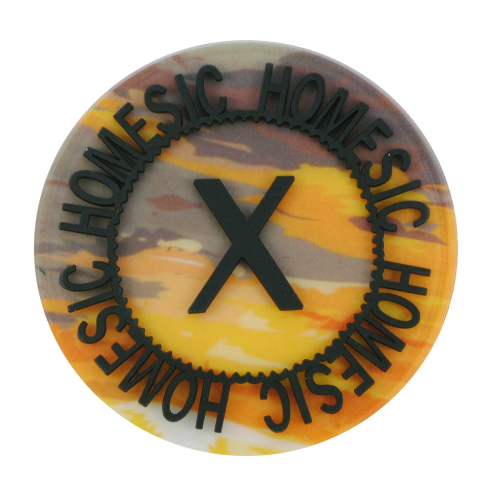 Лейба рез. X HOMESIC, 8,5см, круглая, оранж., жёлт., коричн., черн., шт. Лейба Резина