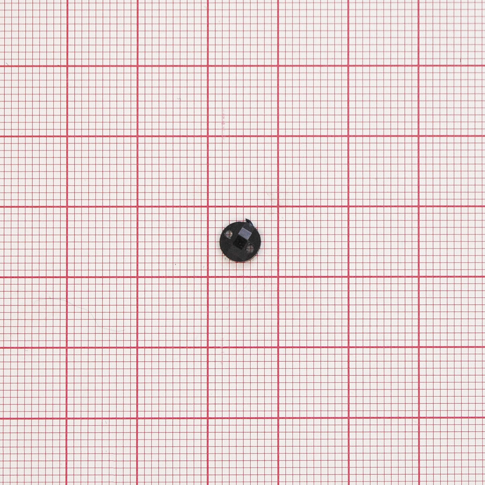 Стразы Д пришивн. круг 6мм черный 37, 1тыс.шт. Стразы пришивные