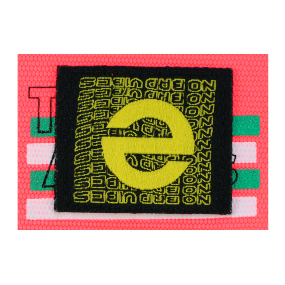 Лейба ткань E, 5.4*3.9см, оранжевый, белый, черный, желтый, зеленый, шт. Лейба Ткань