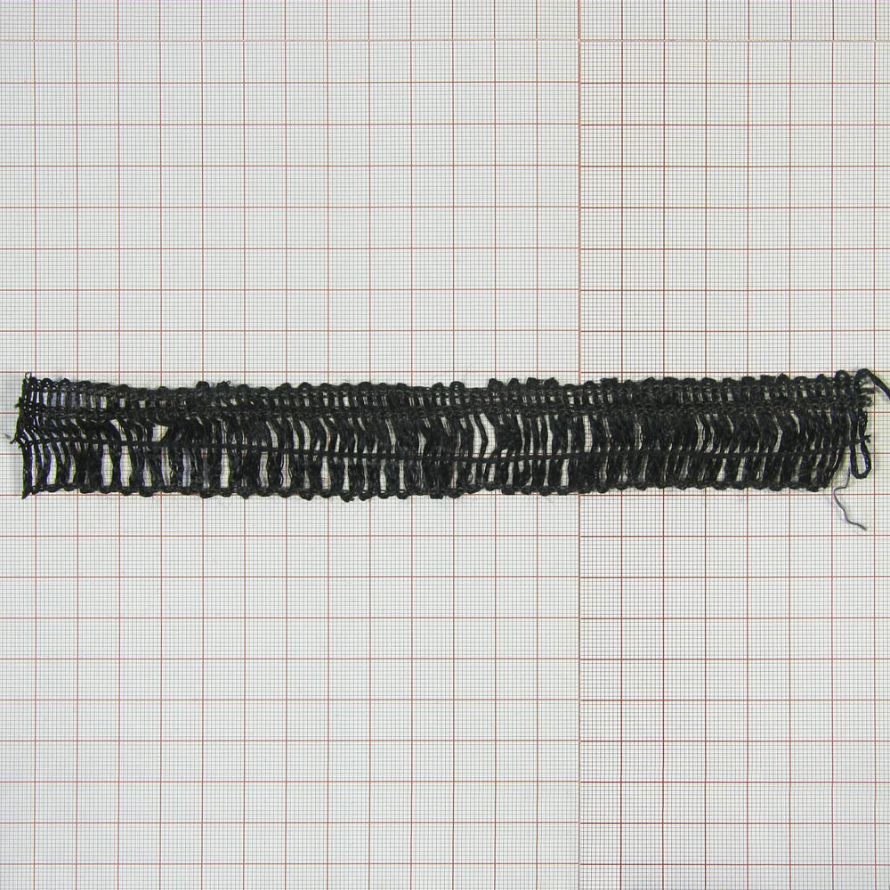 Бахрома черная узкая. Бахрома