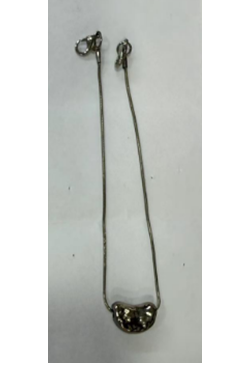 Цепочка с подвеской-сердце (приплюснутое), никель, шт. Украшения