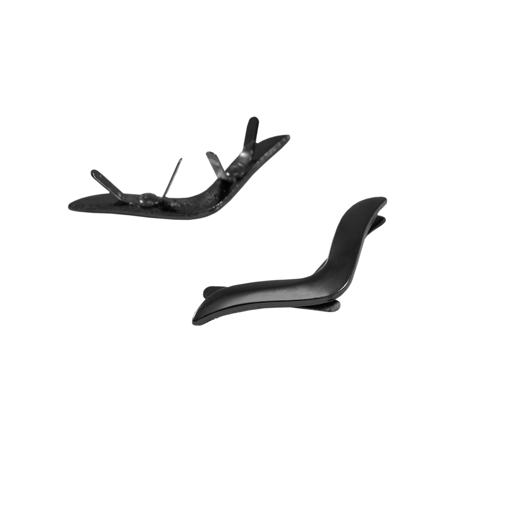 Краб металлический 3486 Бумеранг BLACK NIKEL, шт. Крабы Металл Геометрия