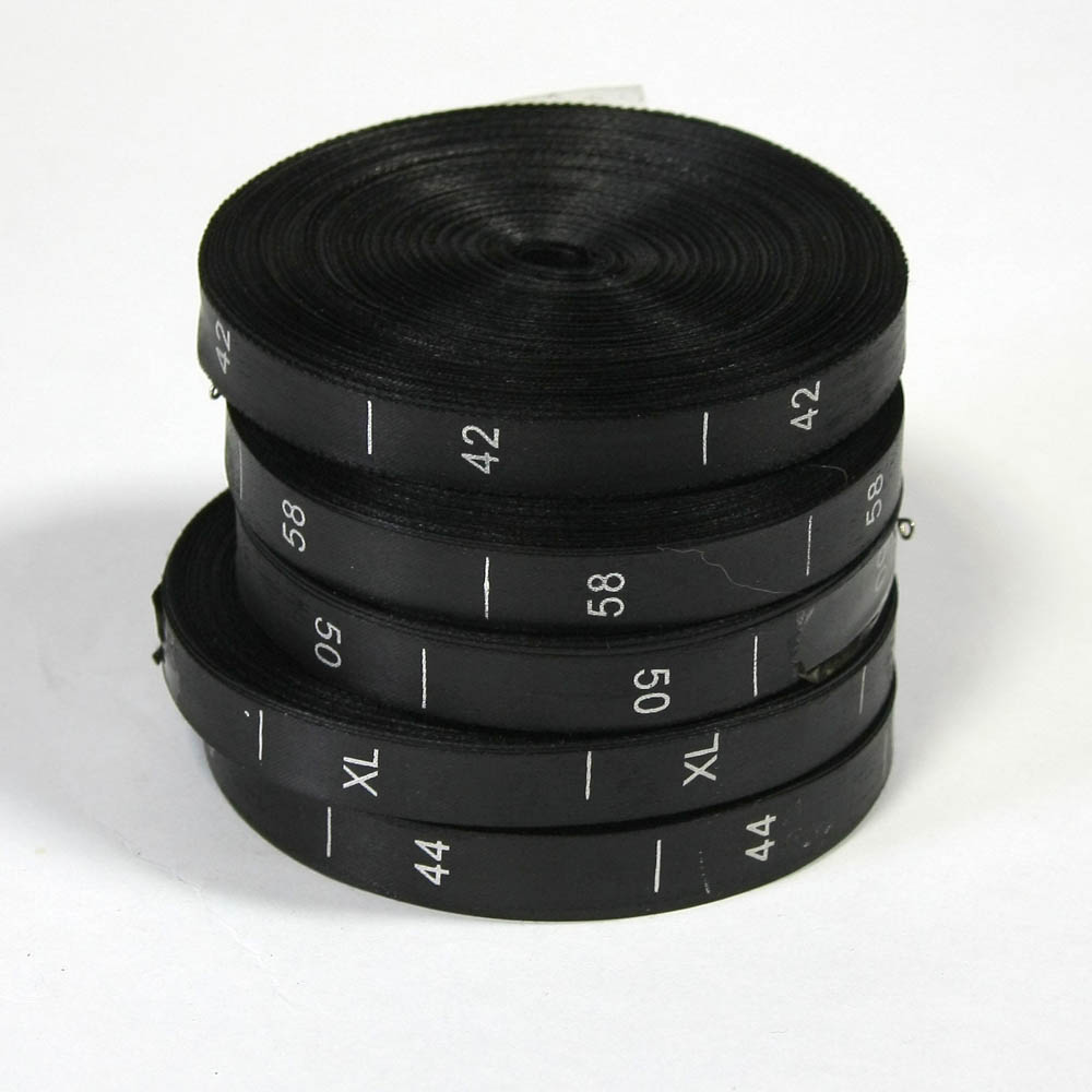 Размерник нейлон черный  XS /1250шт/, 50м. Размерник накатанный нейлон