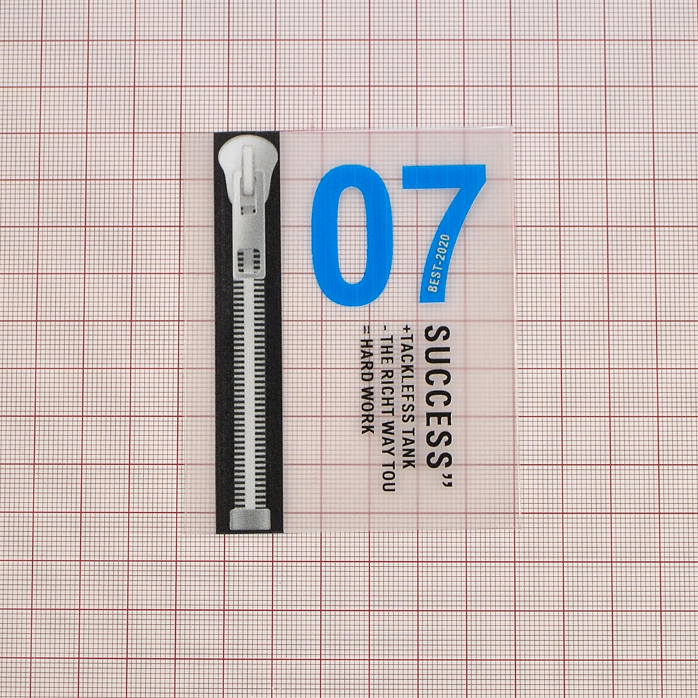 Лейба клеенка Карман со змейкой "07", 7*8,5см, серый, белый, черный, синий, шт. Лейба Клеенка