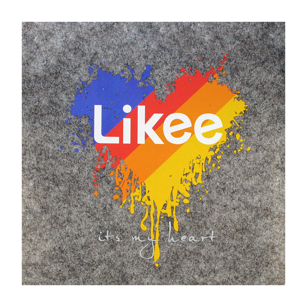 Термоаппликация №9-8 Likee сердце-кляксы (its my heart) 16*18см, шт. Термопереводки Детские