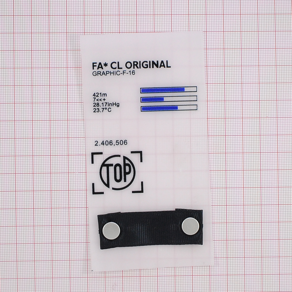 Лейба клеенка, ткань FA*CL Original, 7*13,5см, прозрачный, синий, черный, шт. Лейба Клеенка