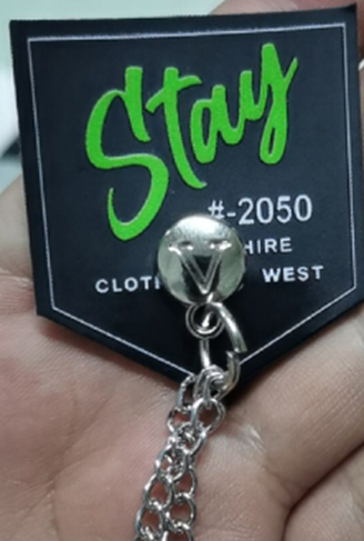 Лейба силиконовая c цепочкой Stay, 4*5см, черный, белый, зеленый, шт. Лейба Силикон