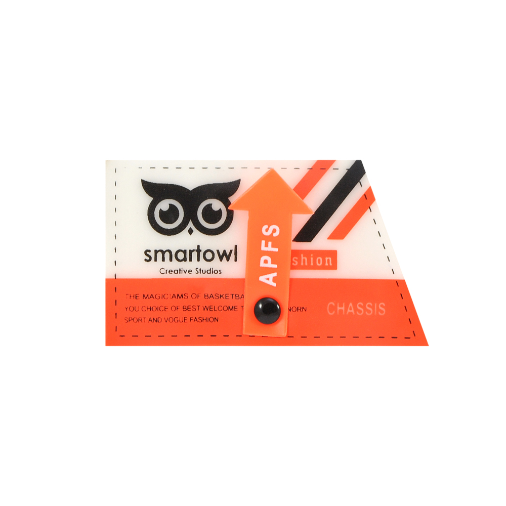 Лейба клеенка smartowl 7*4см, прозрачный, серый, оранжевый, белый шт. Лейба Клеенка