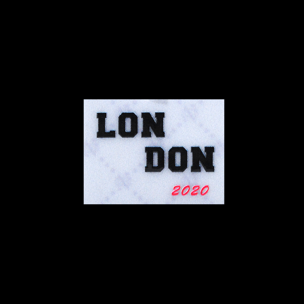 Лейба клеенка LONDON 2020, 4*3см, матовый, черный, красный, шт. Лейба Клеенка