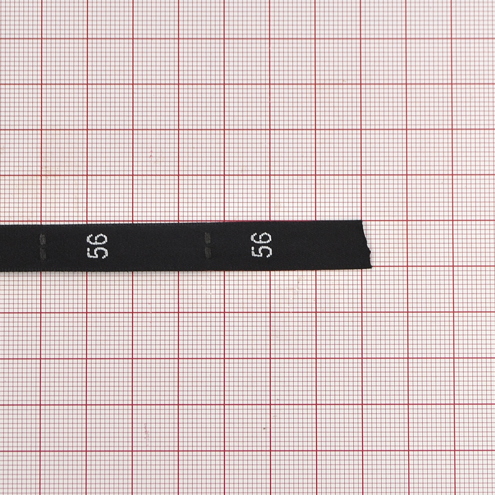 Размерник вышитый сатин черный  56 . Размерник вышитый