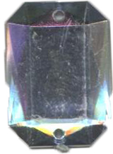 Стразы стеклянные пришивные многранник (13*18мм) хамелеон, 1тыс.шт. Стразы пришивные