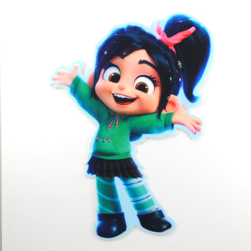 Аппликация клеевая Восхищенная девочка, 19*13см, /дайвинг/, шт. Аппликация клеевая