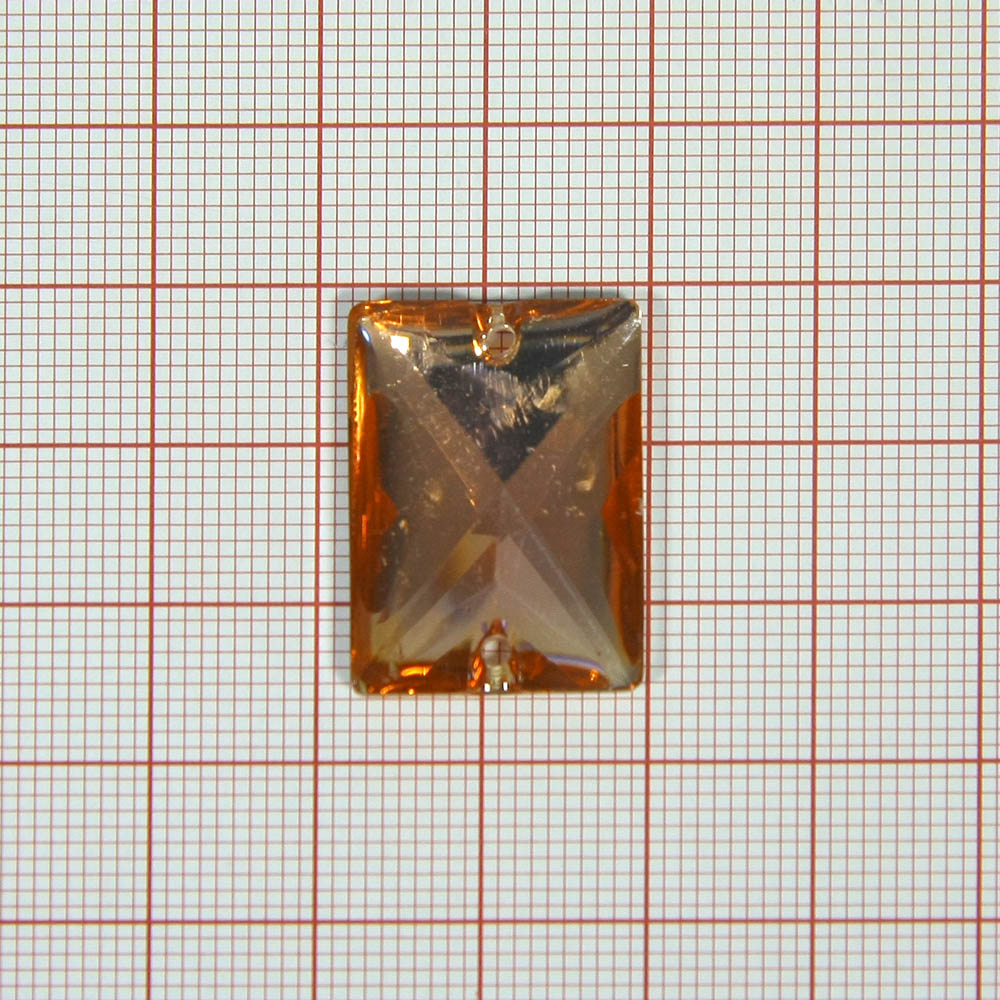 Стразы пришивн. прямоуг.18*25мм розовый "кристалл" , шт. Стразы пришивные