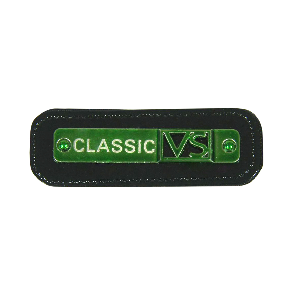 Лейба кожзам A8899 61*22мм Men Classic VS, эмаль. Лейба Кожзам