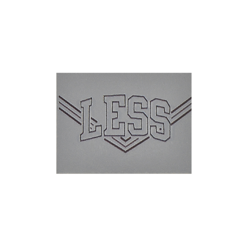 Лейба светоотражающая, LESS, 3*4см, серый, черный, белый, шт. Лейба Кожзам