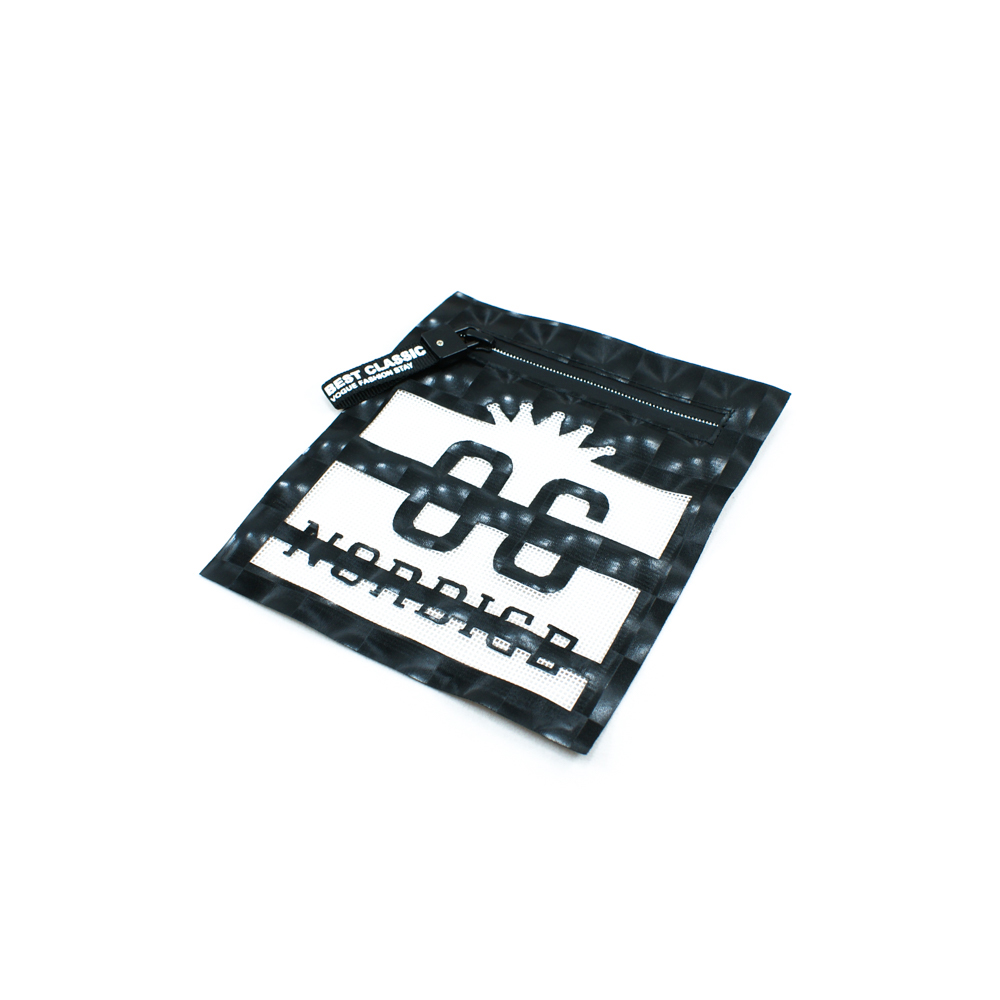 Аппликация пришивная кожзам O C карман прямоугольный, змейка 12.5*14см черный, белый, шт. Нашивка Кожзам