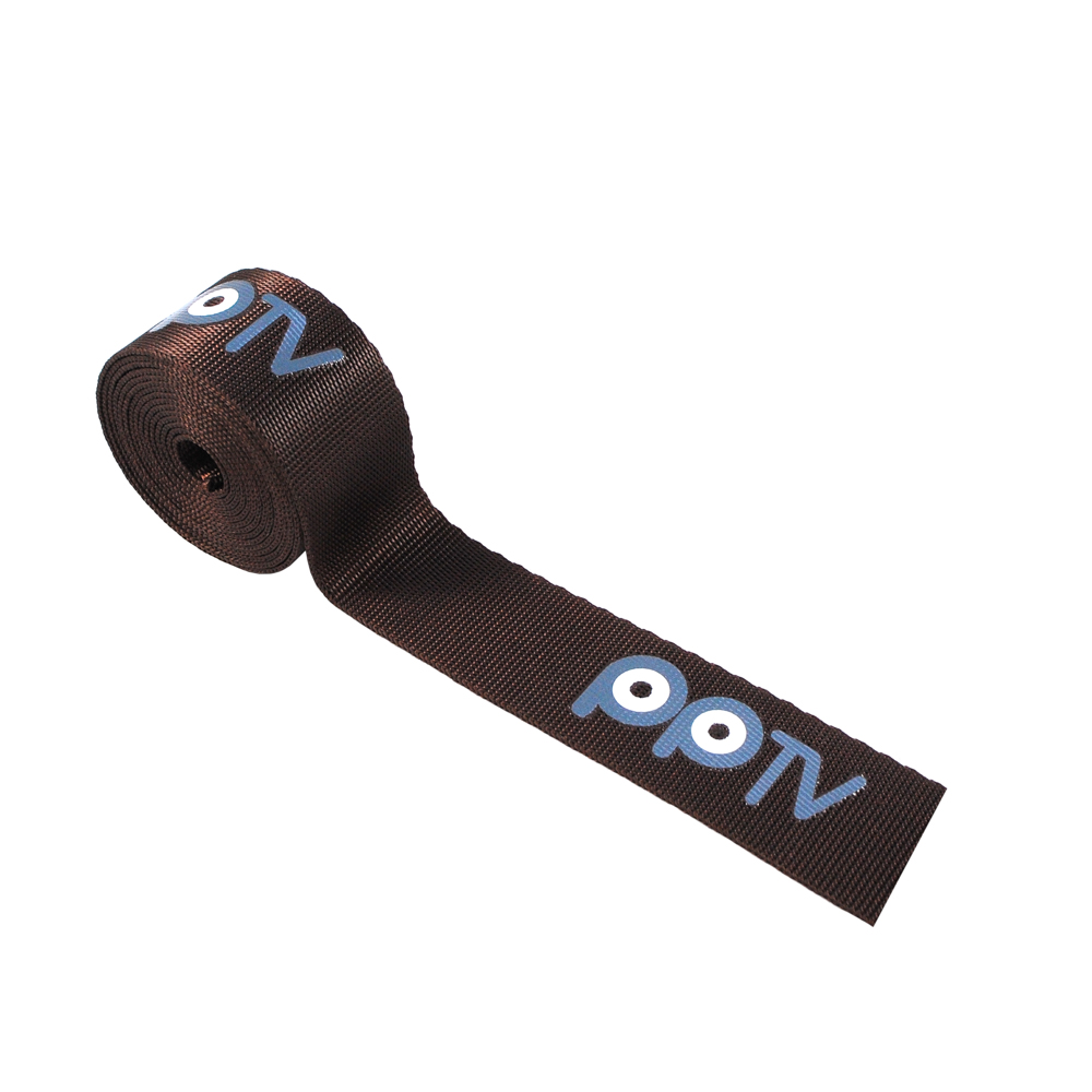 Тесьма DZ-610 PPTV 2,5см коричневая ярд. Тесьма