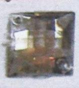 Стразы Д пришивн. квадрат 12*12мм дымчат.янтарь 32, 1тыс.шт. Стразы пришивные